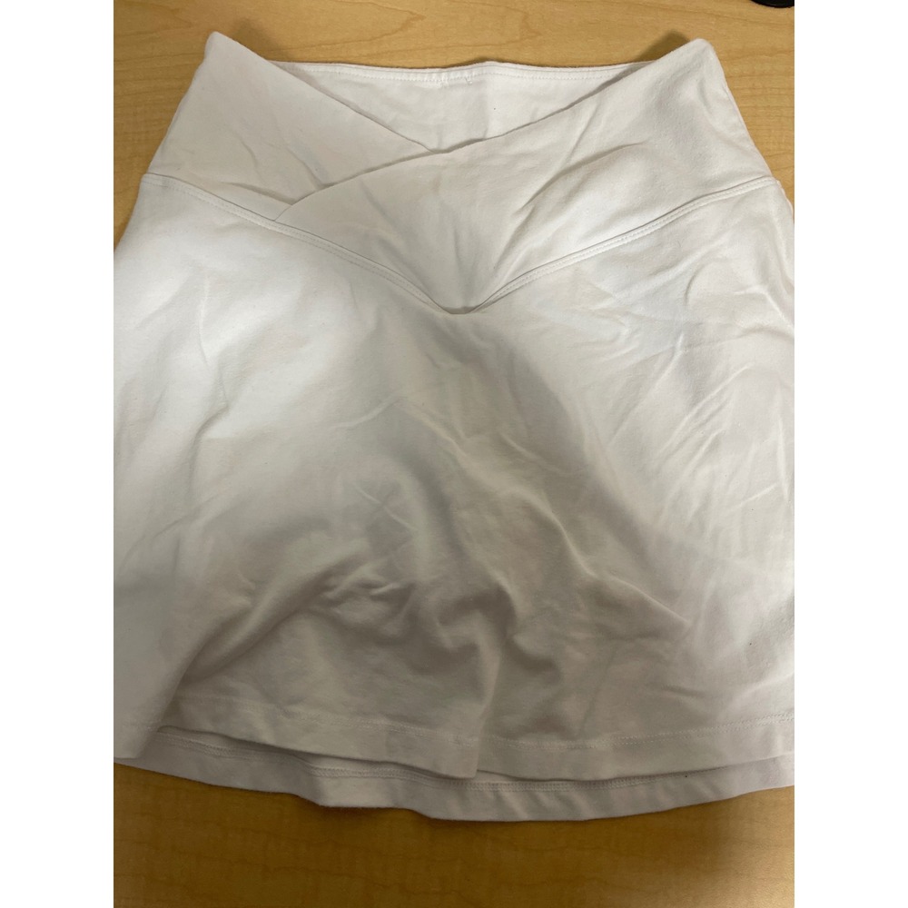 Victoria's Secret PINK White Crossover V-Front Athletic Skort Small